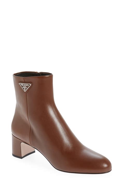 prada heel block boot norstom|prada block heel bootie.